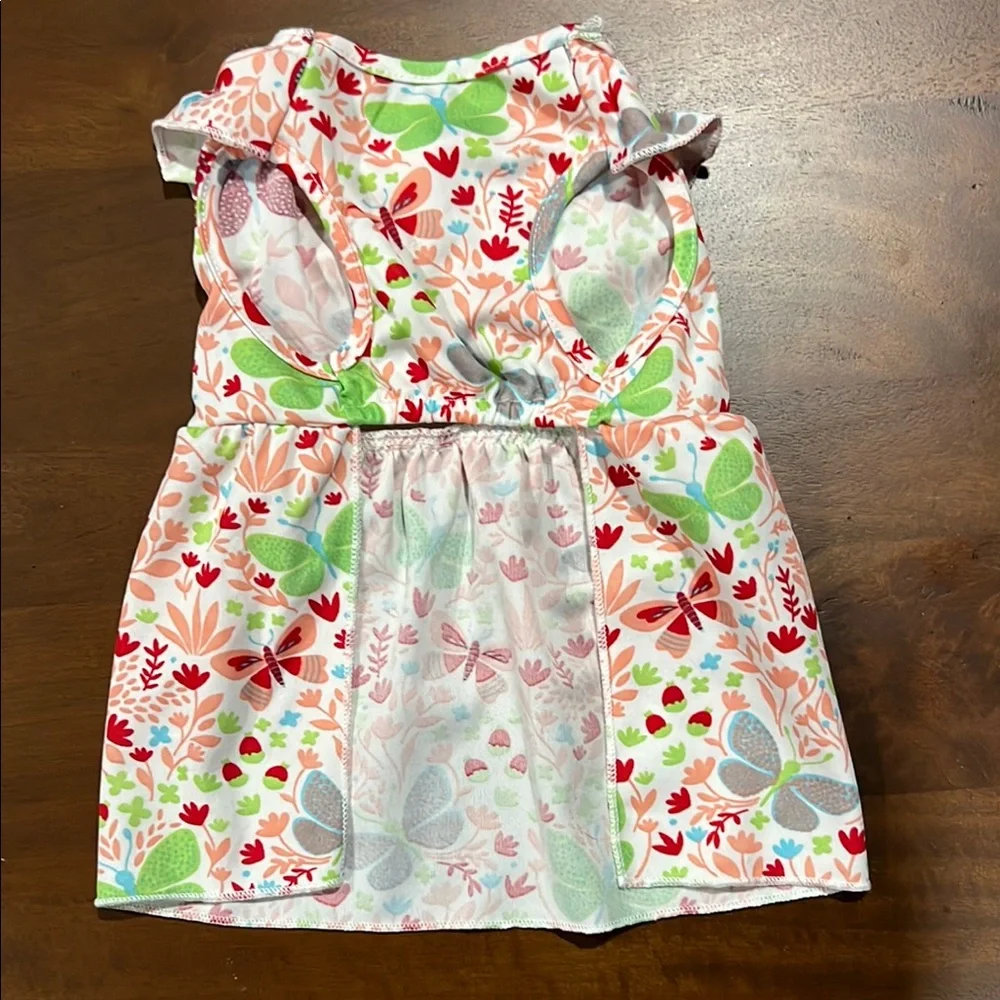 Colorful Butterfly Print Cat Dress